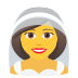 👰‍♀️ woman with veil display on JoyPixels